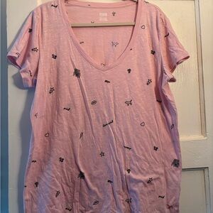 PINK Victoria's Secret Light Pink Graphic Tee